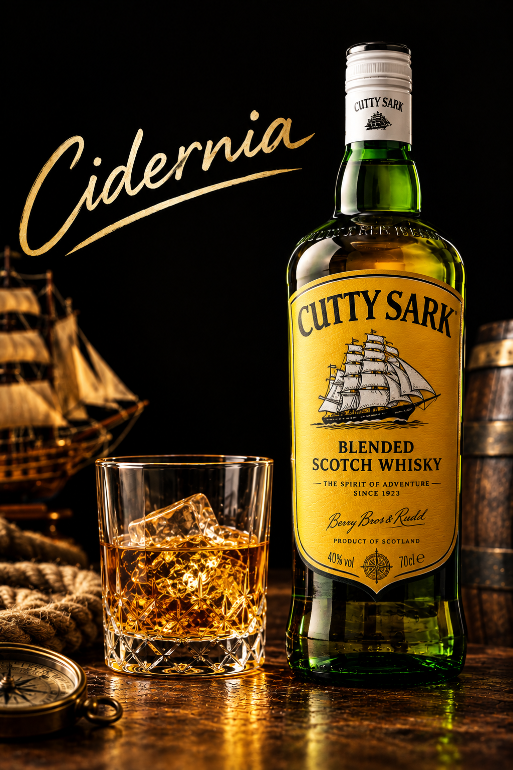 Whisky Cutty Sark Blended Scotch 5 cl